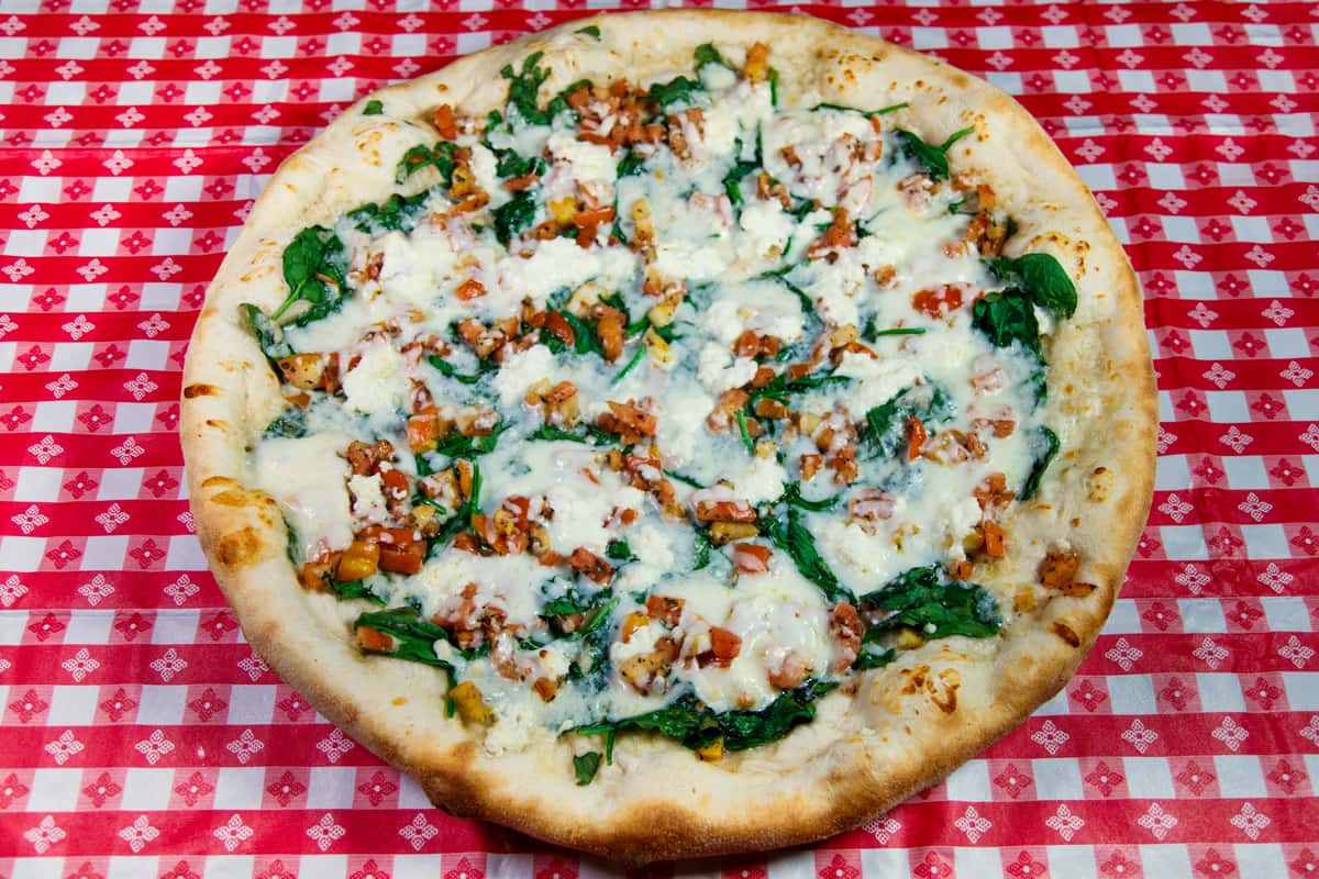 Spinach Pie Specialty Pizza