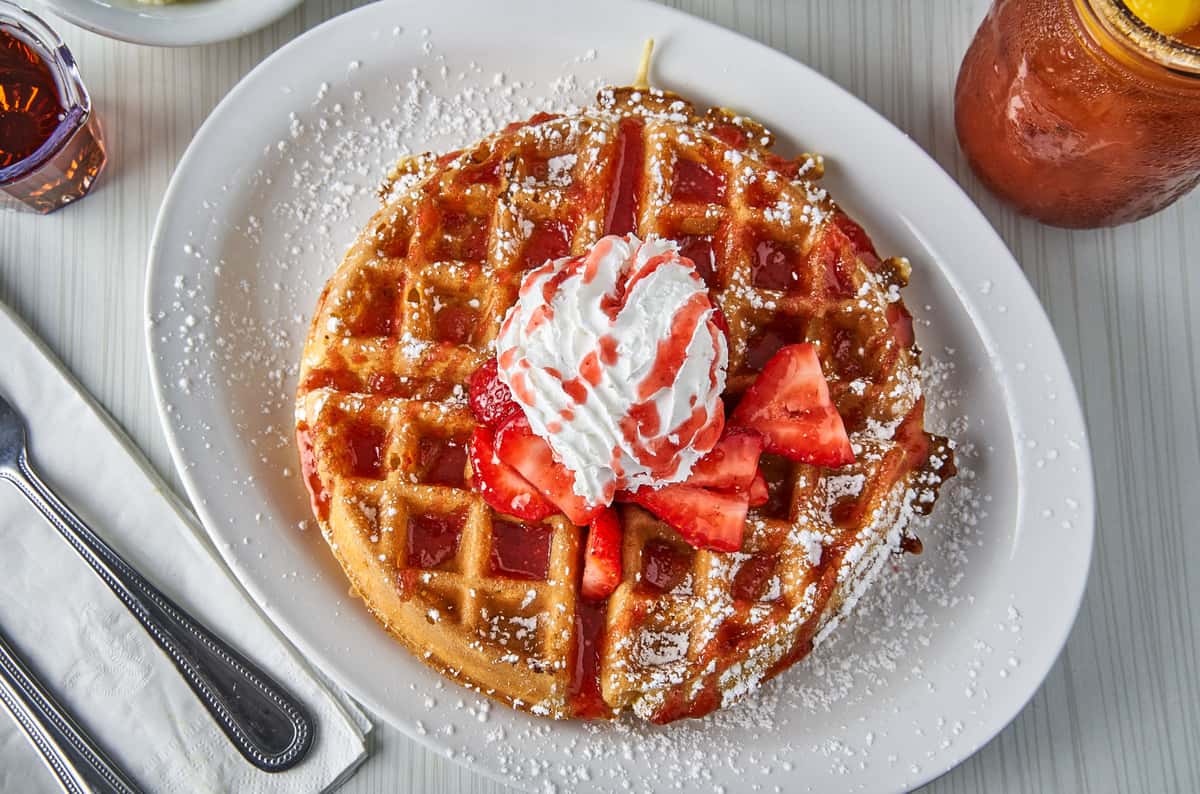 Blueberry or Strawberry Waffle Breakfast The Breakfast Joynt