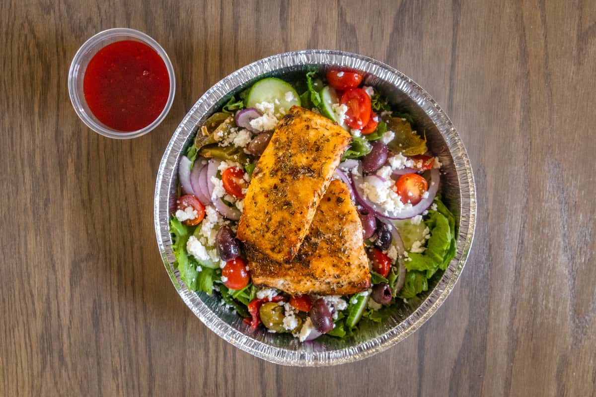 Jerk Salmon Salad Large