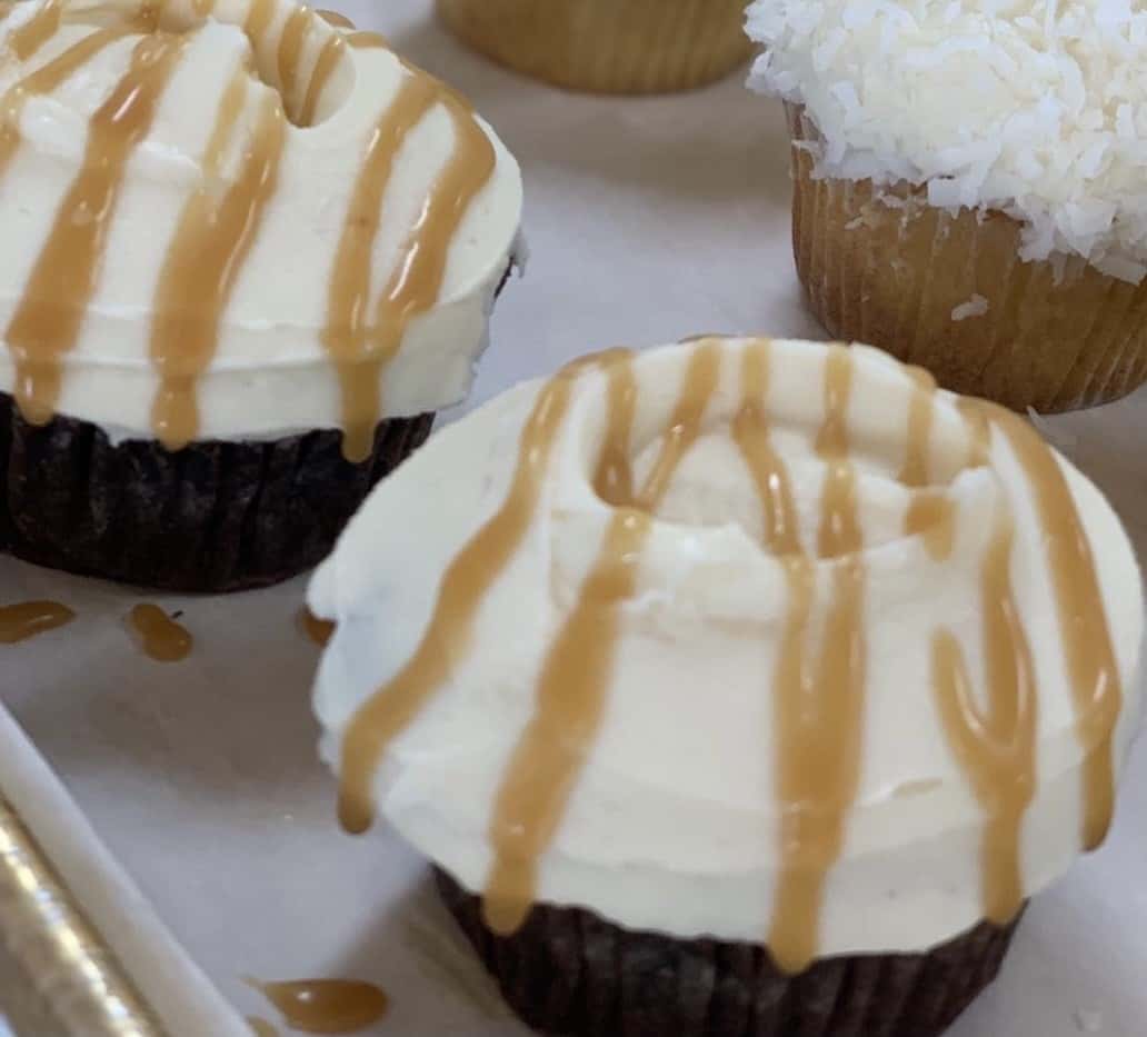 Chocolate Cupcake with Salted Caramel Frosting