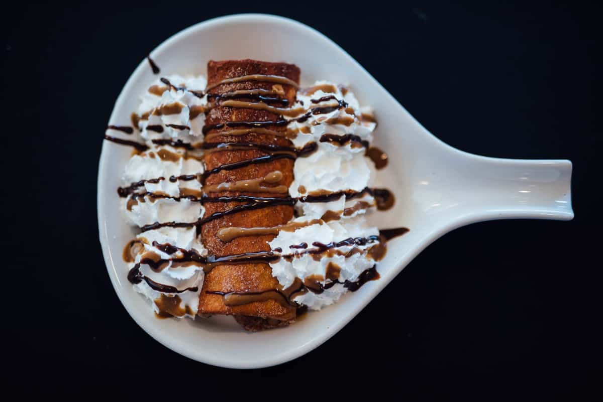 Fried Marble Cheesecake