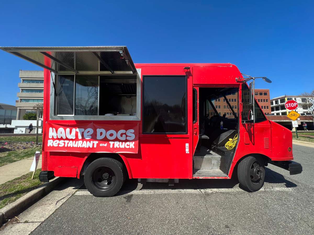 Food Truck Catering Haute Dogs Gourmet Hot Dog Concept