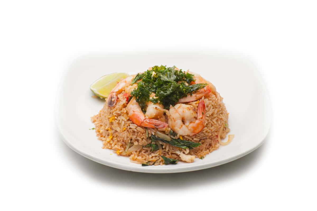 SHRIMP BASIL FRIED RICE half