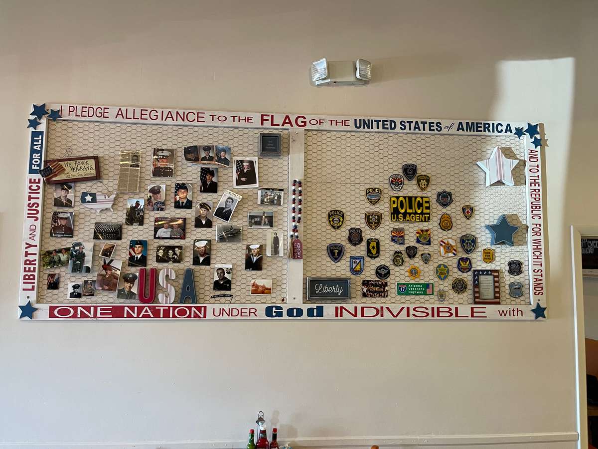 military dedication wall