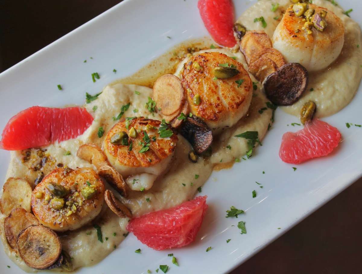 U10 Day Boat Scallops Menu FLIGHTS Restaurant By Alex Hult American Restaurant