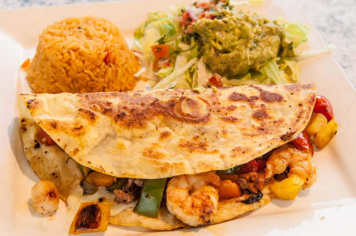 Seafood Quesadilla - Full Menu - La Hacienda Mexican Restaurant ...