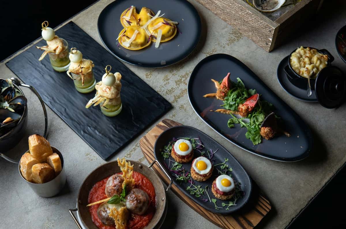 Variety of dishes