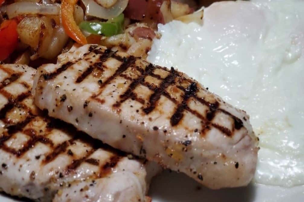 PORK CHOP & EGGS