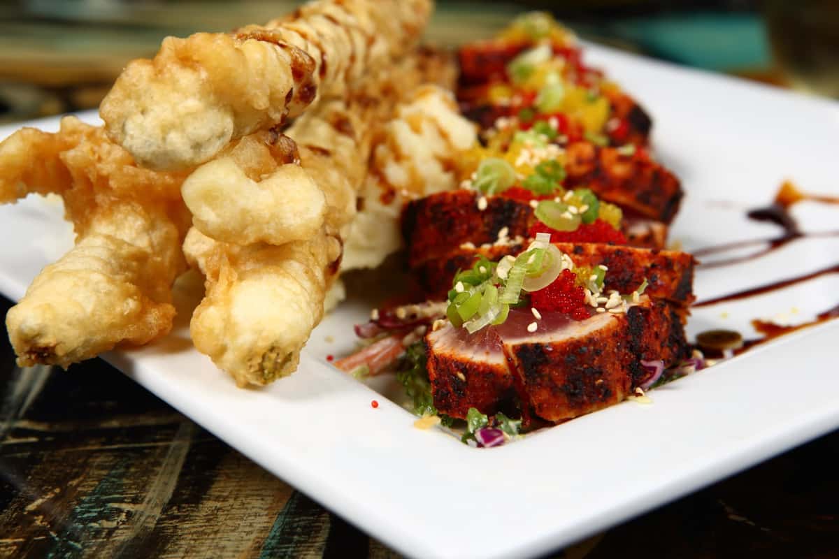 * Hot PepperCrusted Ahi Tuna Fall Menu Luke Wholey's Wild Alaskan