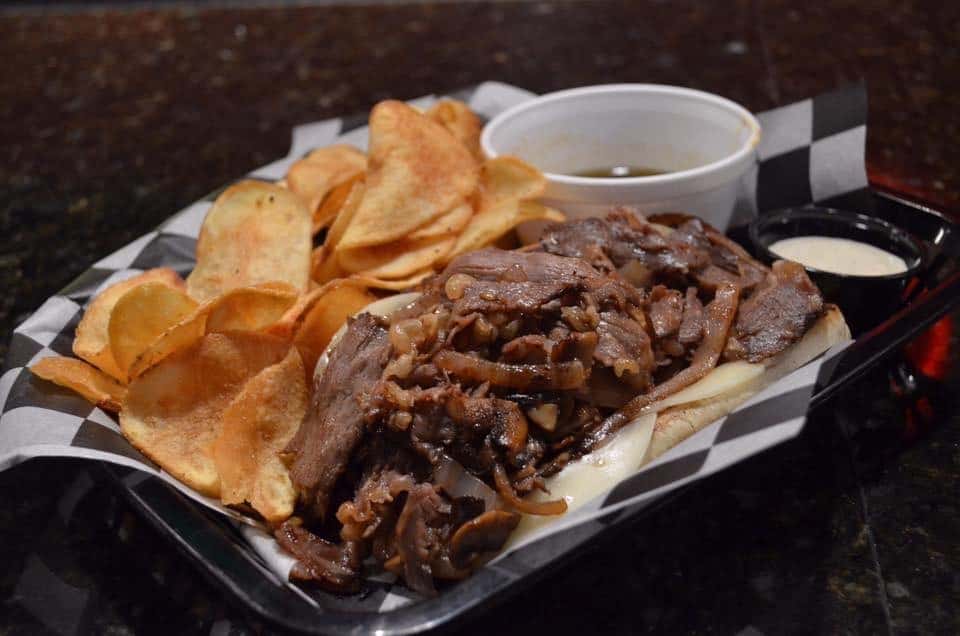 French Dip and Chips Dinner Menu Grata Bar & Lounge Bar & Grill in Lincoln, NE