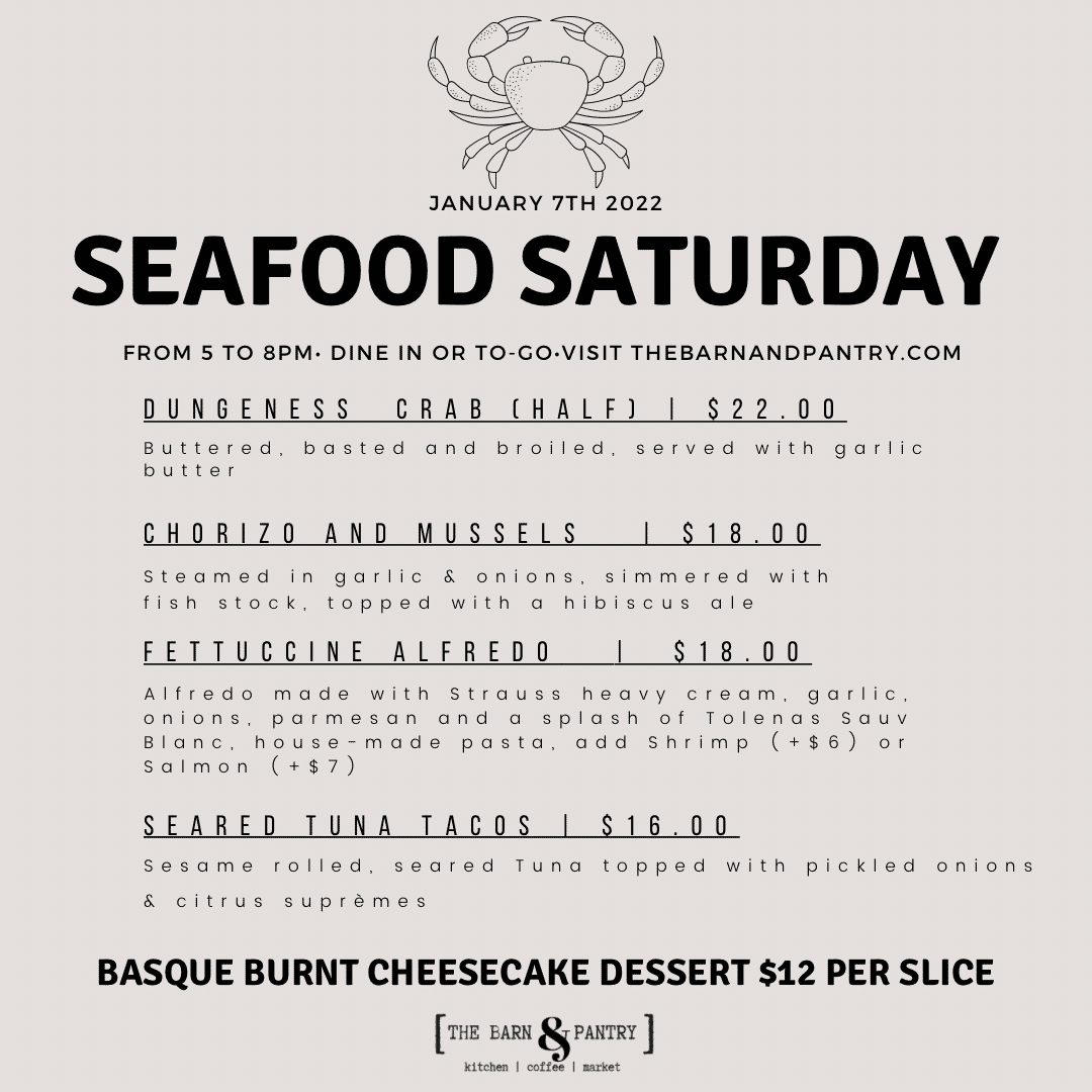 Seafood Saturday Special