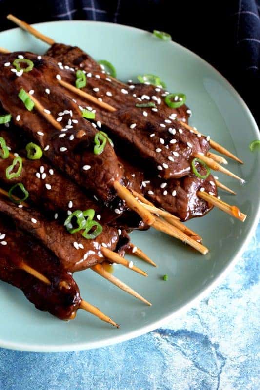 Teriyaki Steak Skewers*