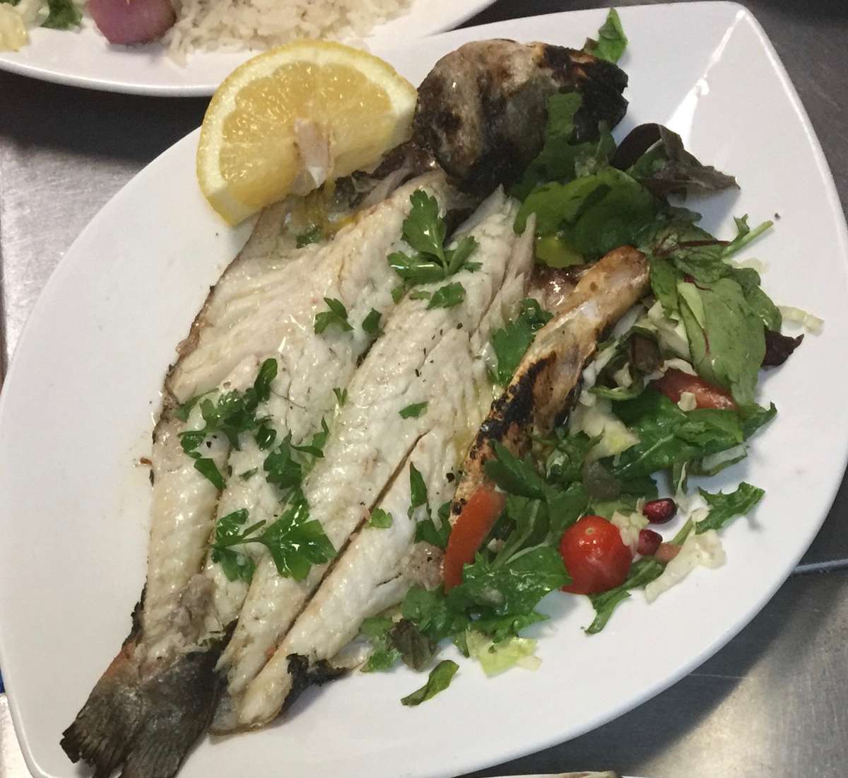 Lavraki- Greek Whole Seabass - Take Out - Tastes of Greece - Greek ...