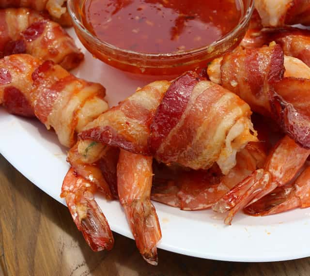 BACON WRAPPED SHRIMPS