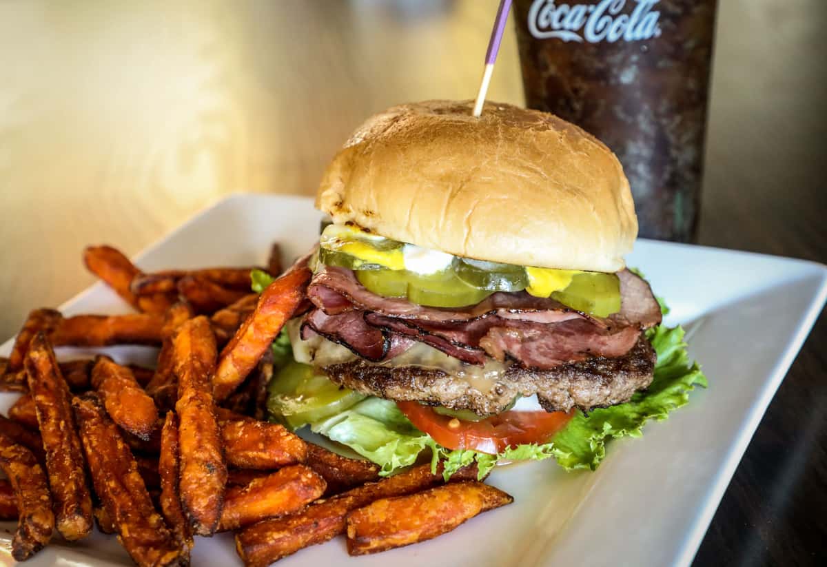 Pastrami Burger Menu Maggie's Sunrise Cafe Cafe in CA