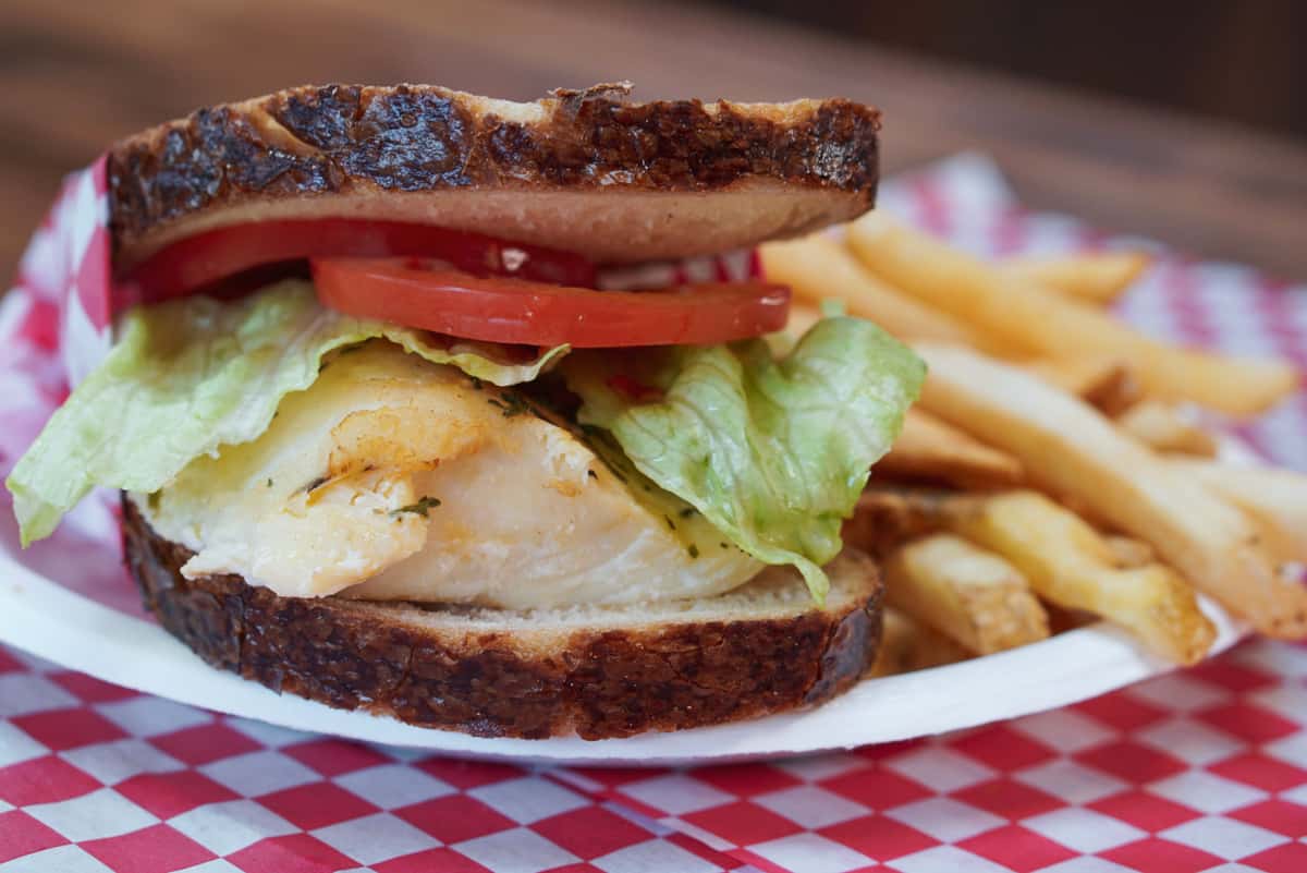 Smoked Cod Sandwich