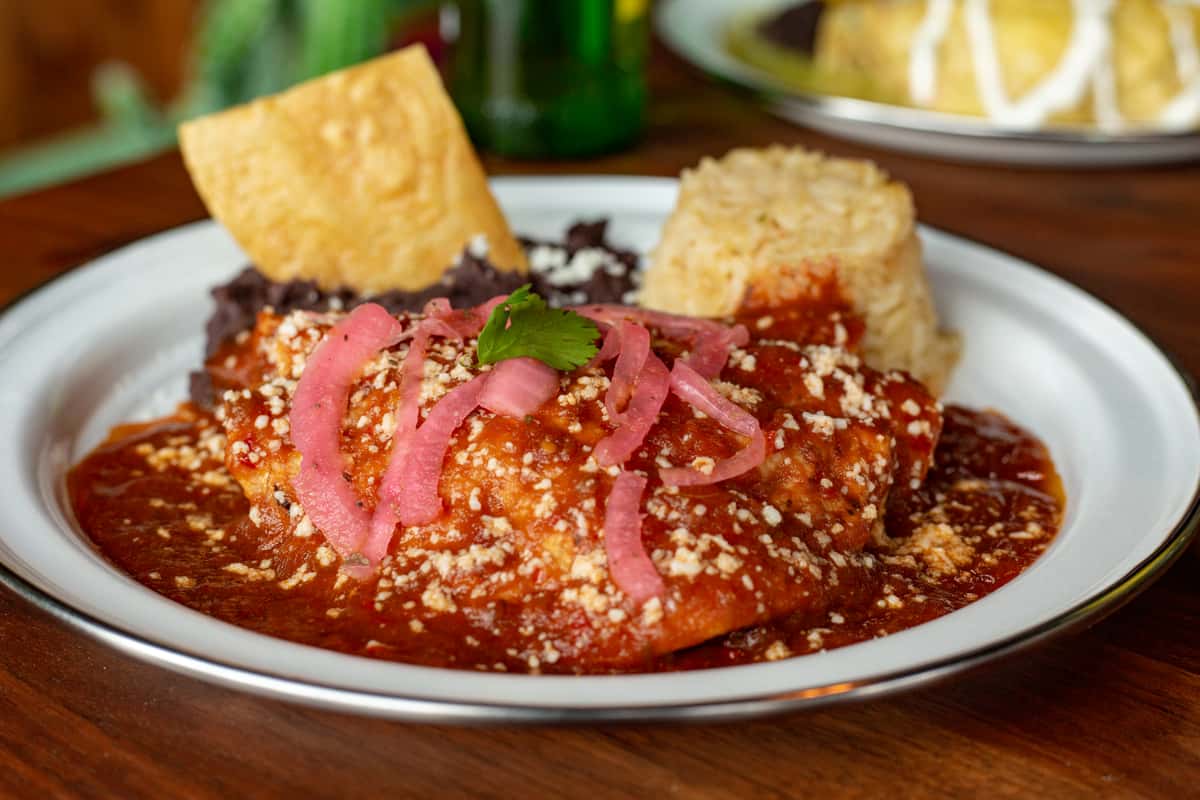 Enchiladas de Cochinita