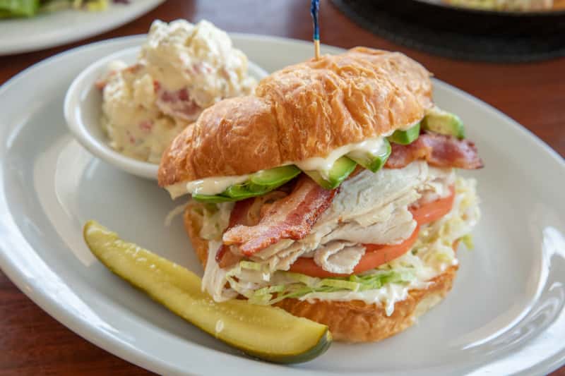 Turkey, Bacon & Avocado Croissant Anytime Meals Corky's Kitchen and