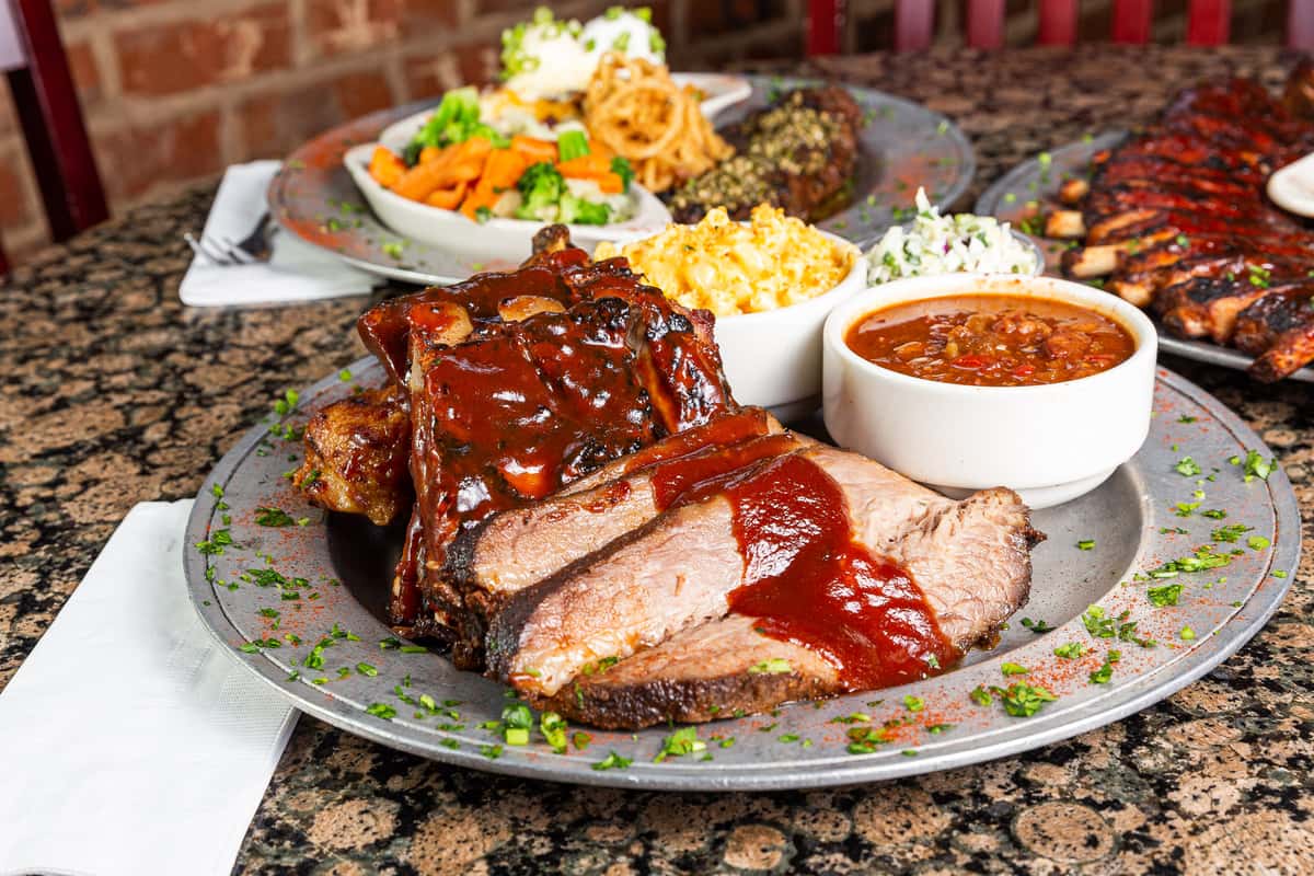 Red Tractor BBQ Platter - Roscoe's - Chino Hills - Family Style