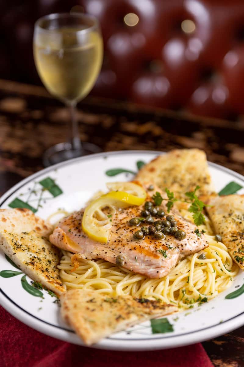 Salmon Piccata - Lunch & Dinner - The Junkyard Cafe - Cafe in Simi ...