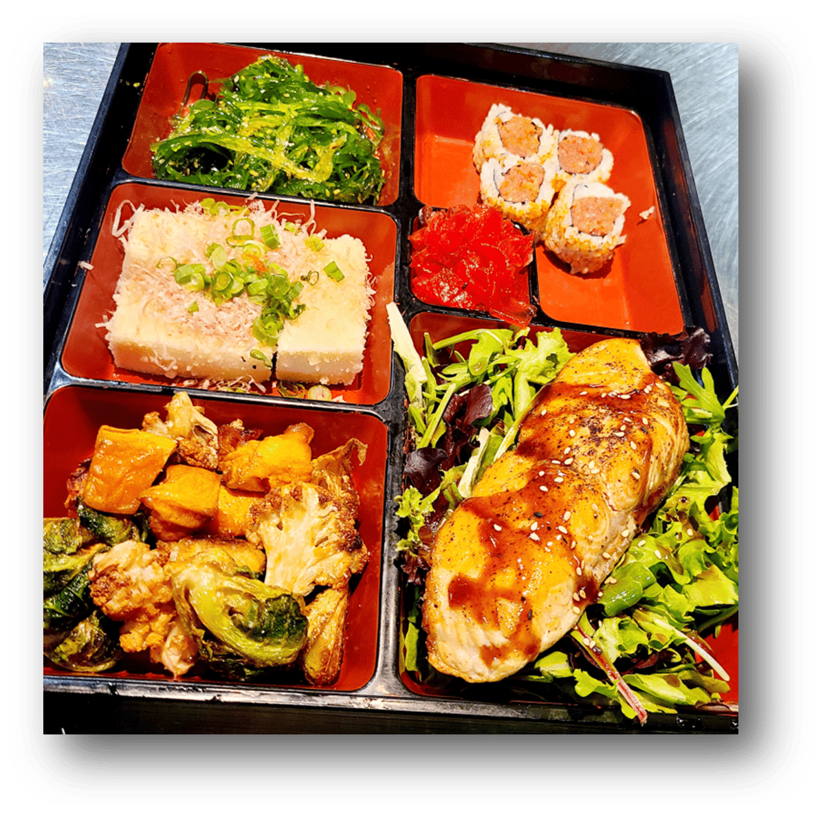 Salmon Bento - Soma Sushi - Japanese Restaurant in Houston, TX