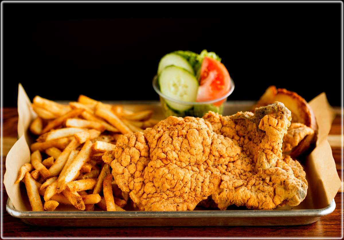 2 Fried Pork Chops