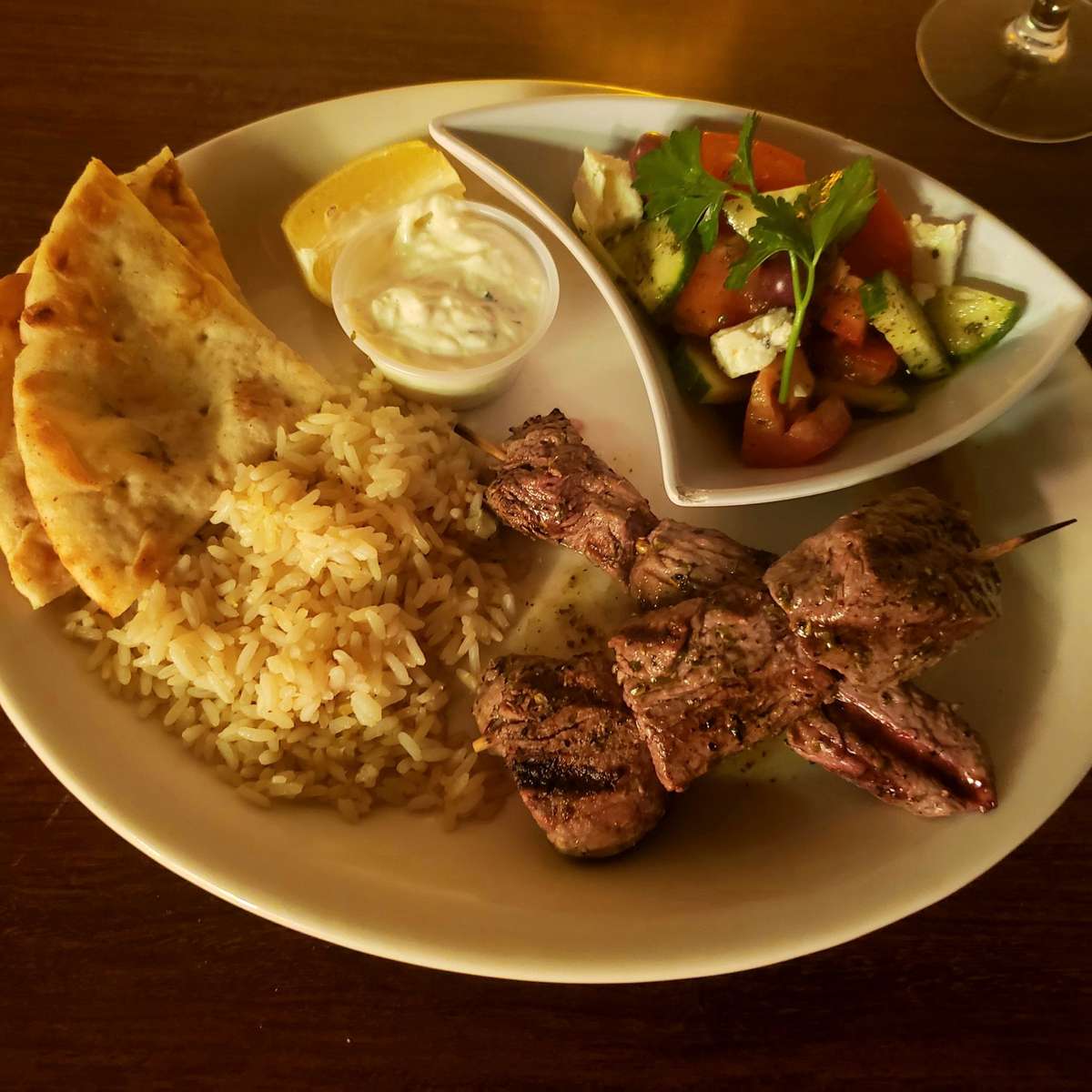 Beef Souvlaki Plate*