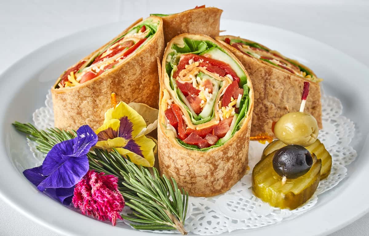 Vegetarian Wrap Catering Menu Sharko's Catering