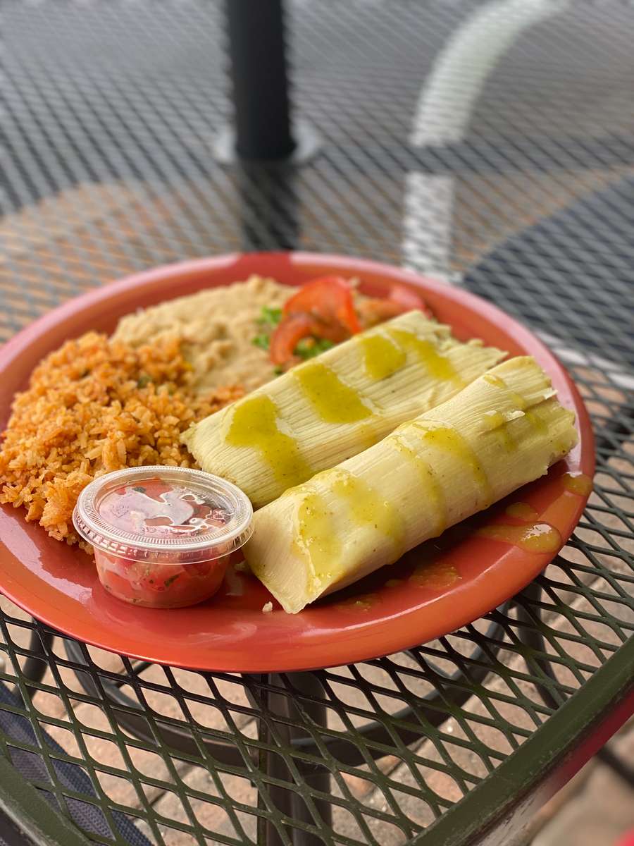 Two Tamale Combo Lunch Time Great Full Gardens Health Food