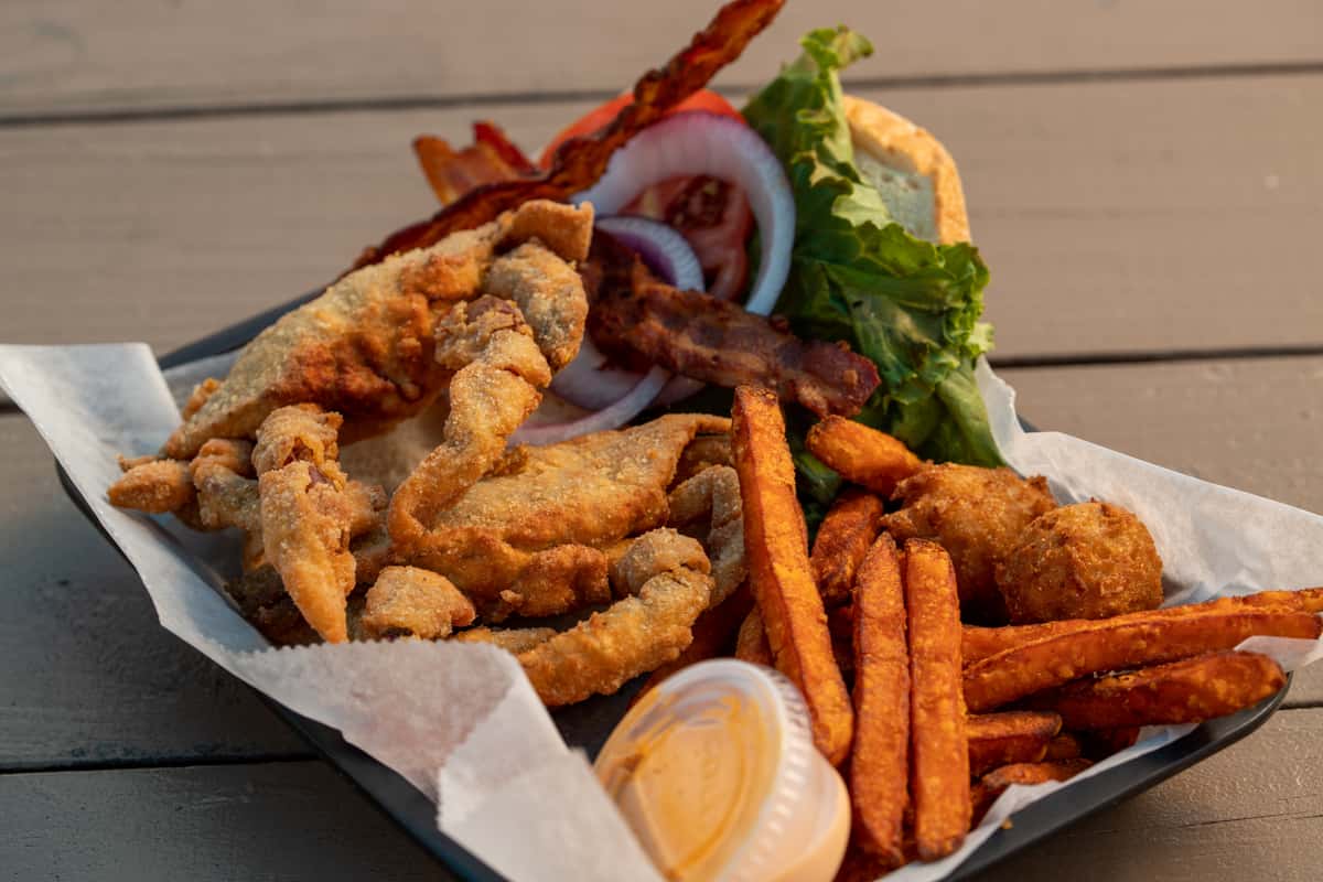 softshell crab BLT
