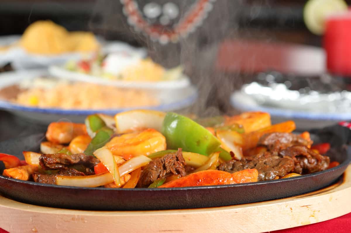 Fajita options Dinner El Sabor Mexican Restaurant in Pittsburgh, PA