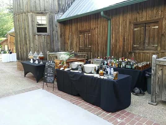 buffet setup