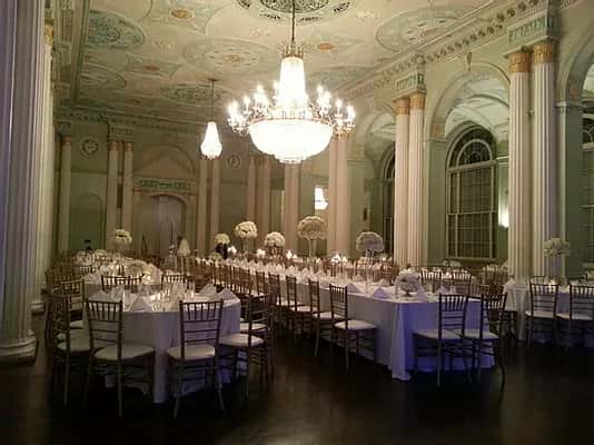 wedding table setup