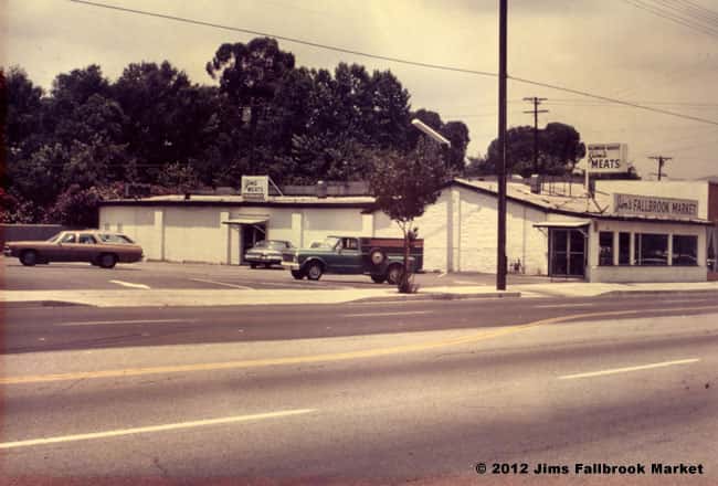 Jim's Fallbrook Market vintage exterior