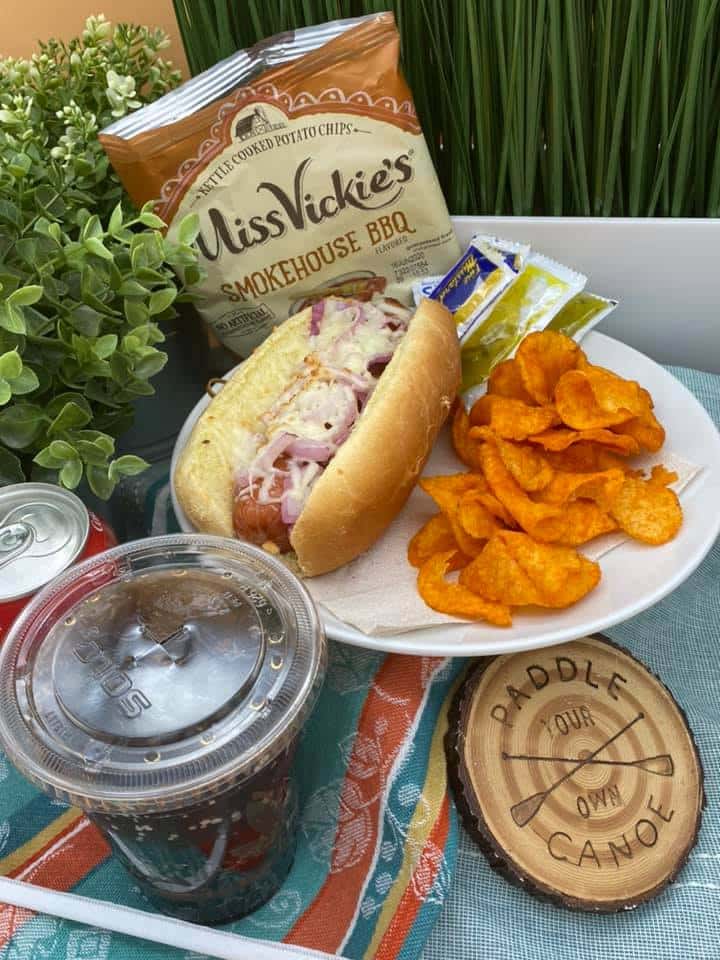 1/4 lb Hot Dog or Sausage & Side