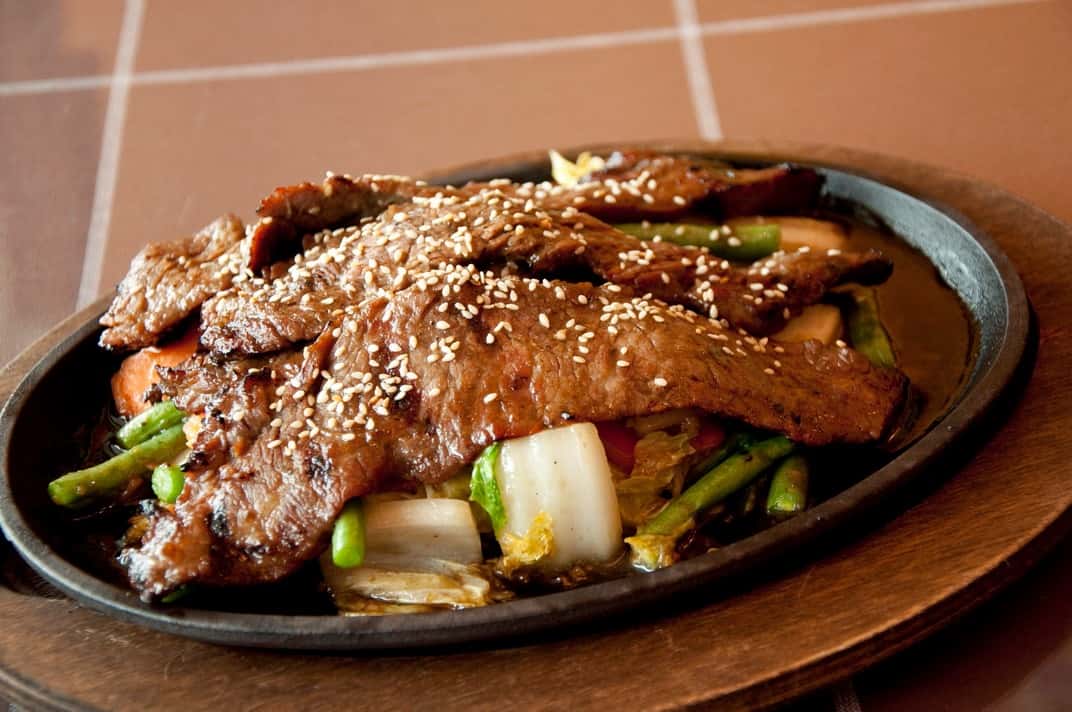 sizzling beef