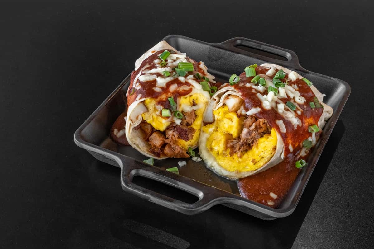 Smothered Breakfast Burrito - Moe Joe's Breakfast Eatery