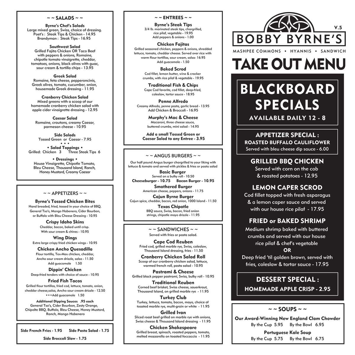 What's Special Bobby Byrne's Pub in MA