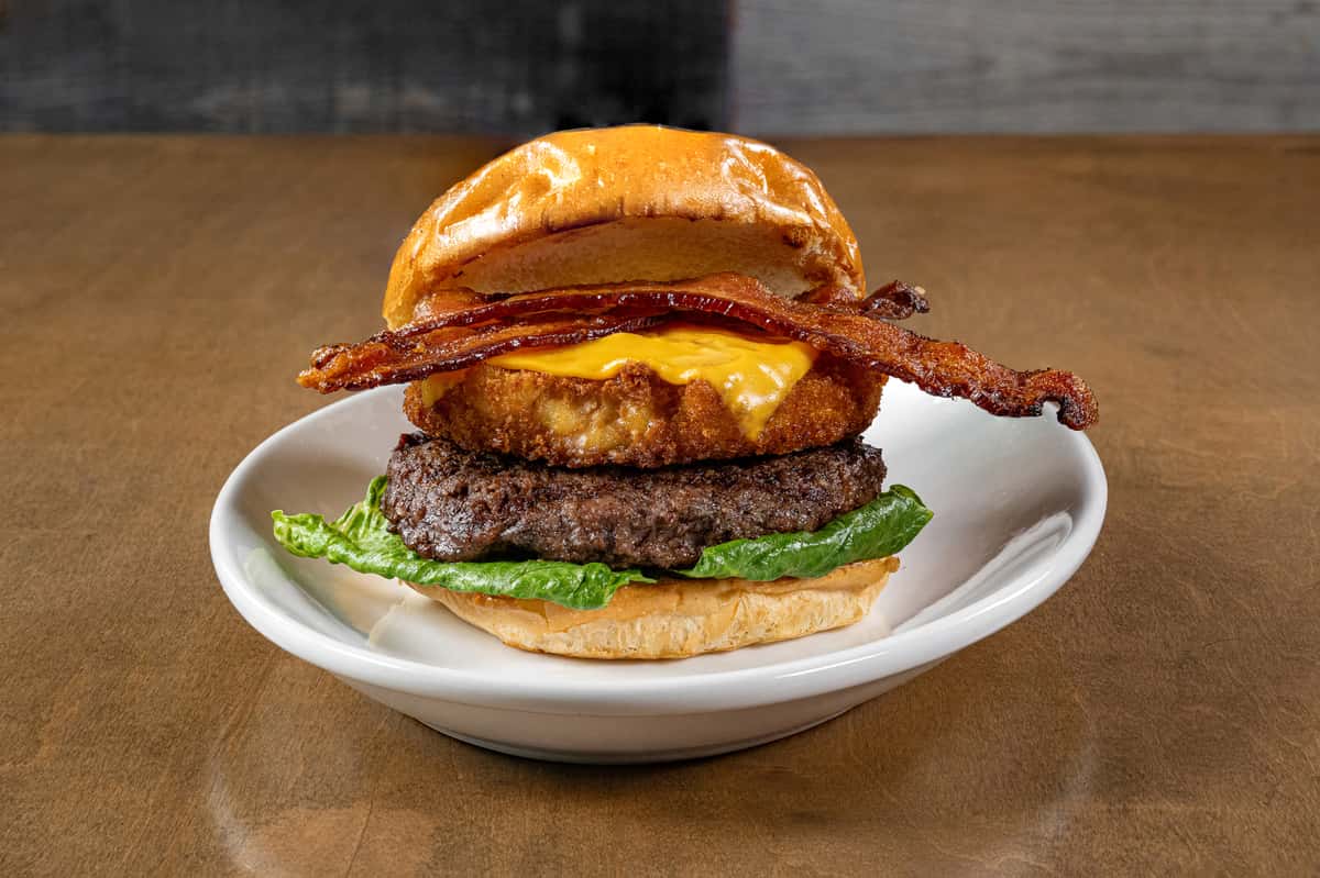 Mac 'N Cheese Burger - Town Hall Burger & Beer - Burger Joint in NC