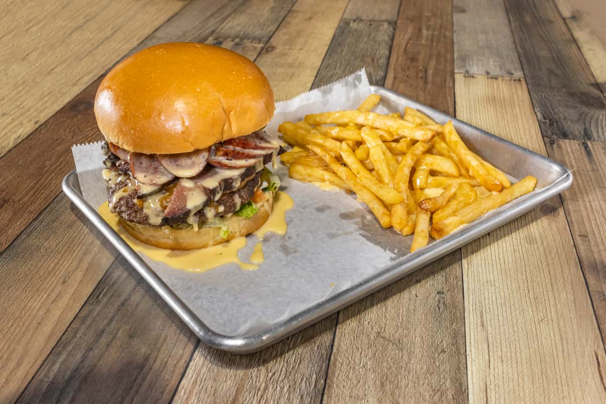 Monster Burger - Texas Pit Stop BBQ - Barbecue Restaurant in TX