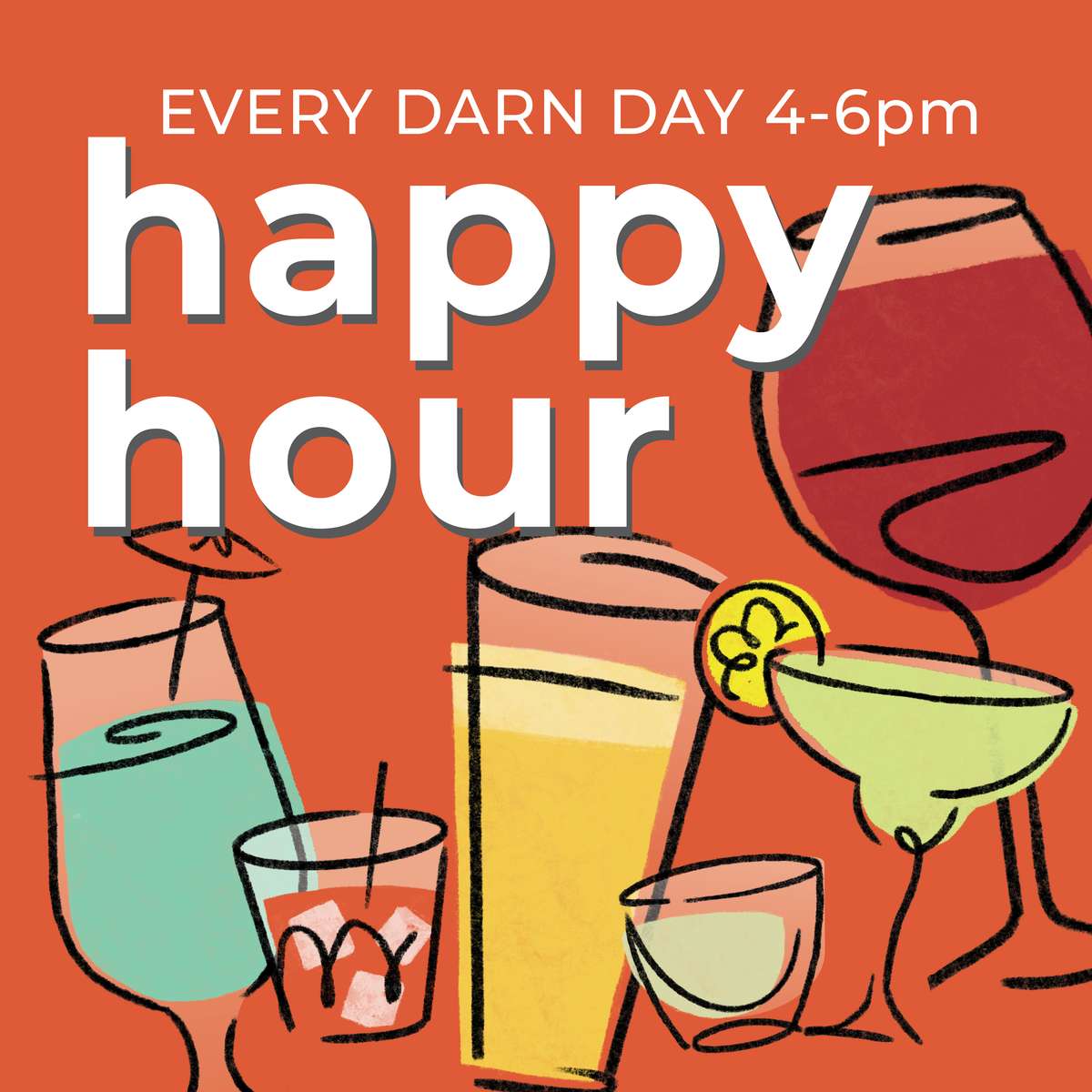 Every Darn Day Happy Hour Nara Thai Thai Restaurant in TX