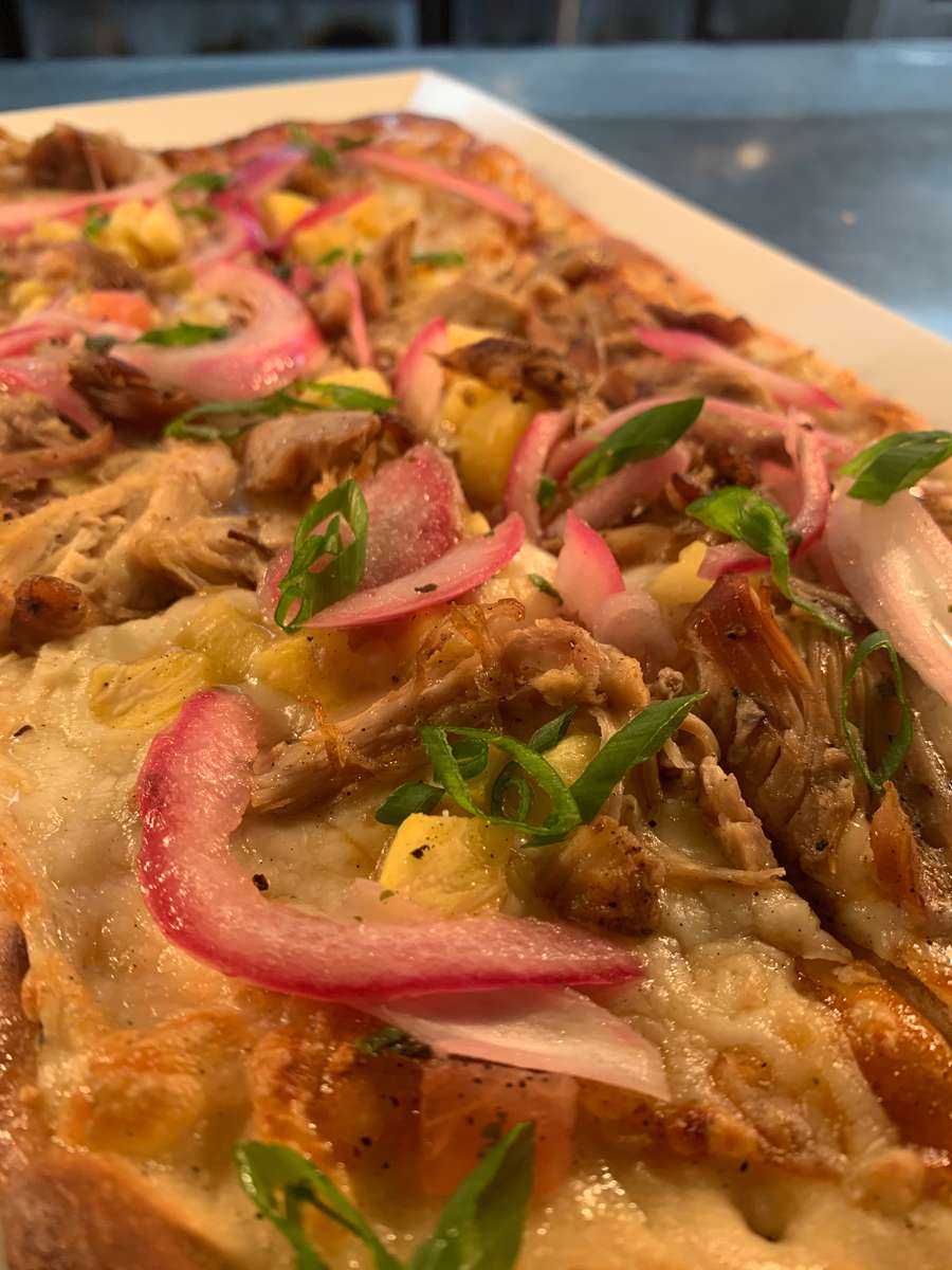 BBQ Chicken Hawaiian Flatbread