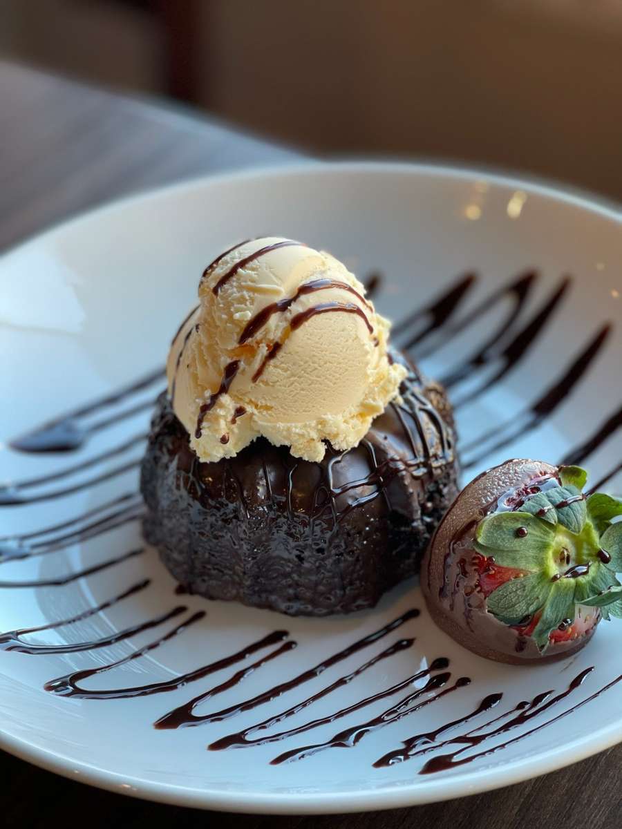Lava Cake Dessert Welly's Restaurant American Restaurant in MA
