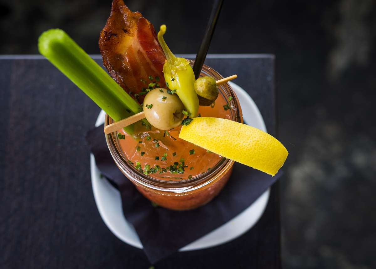 Smoked Chipotle Bloody Mary w/ Applewood Bacon