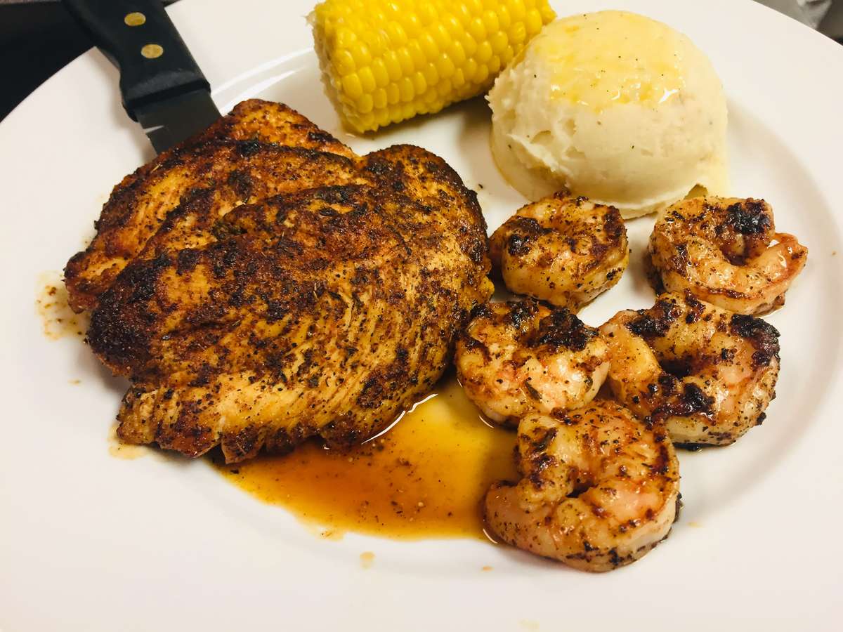Cajun Grilled Chicken & Shrimp Combo