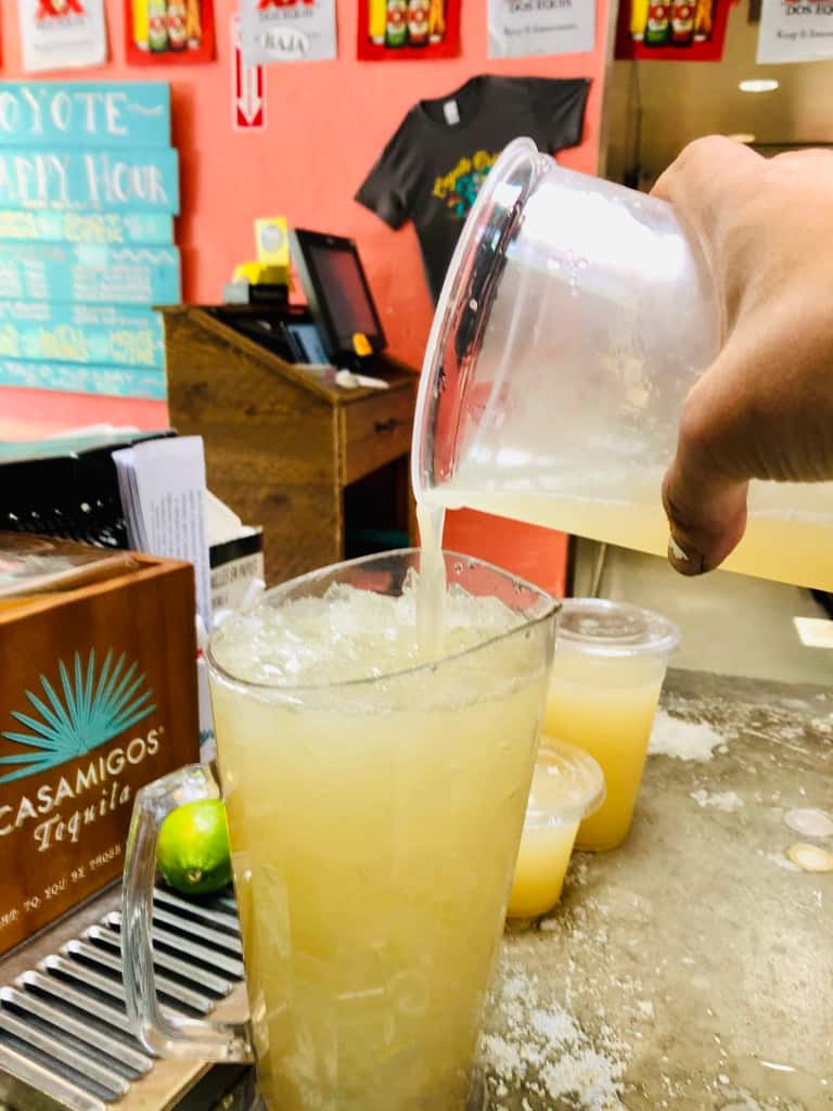 Pitcher of Coyote Margaritas