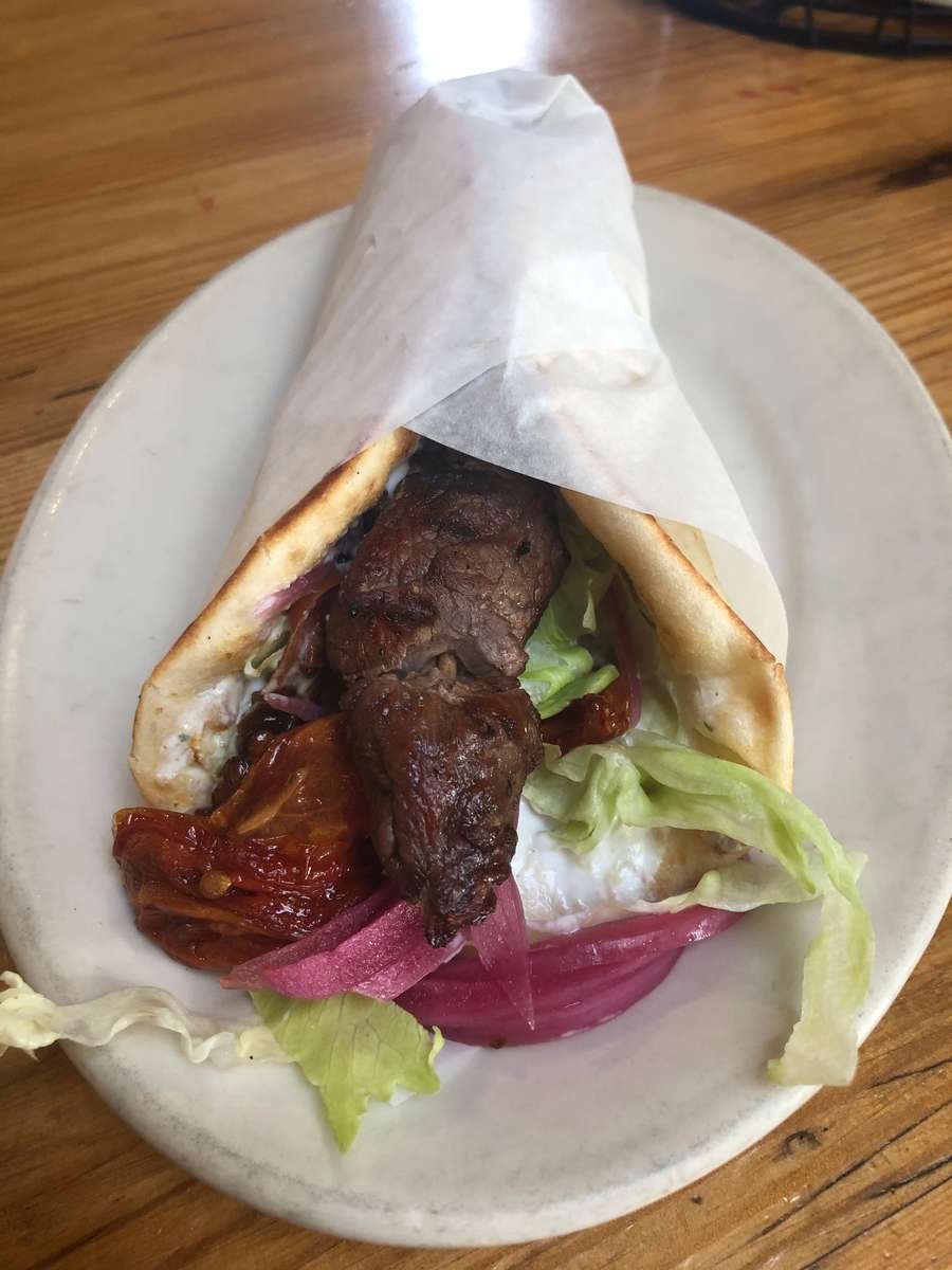 Lamb Souvlaki Pita Sandwich
