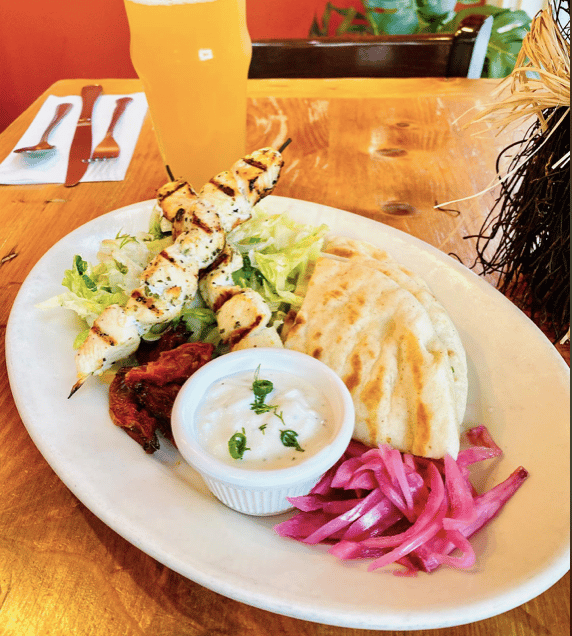 Chicken Souvlaki Plate