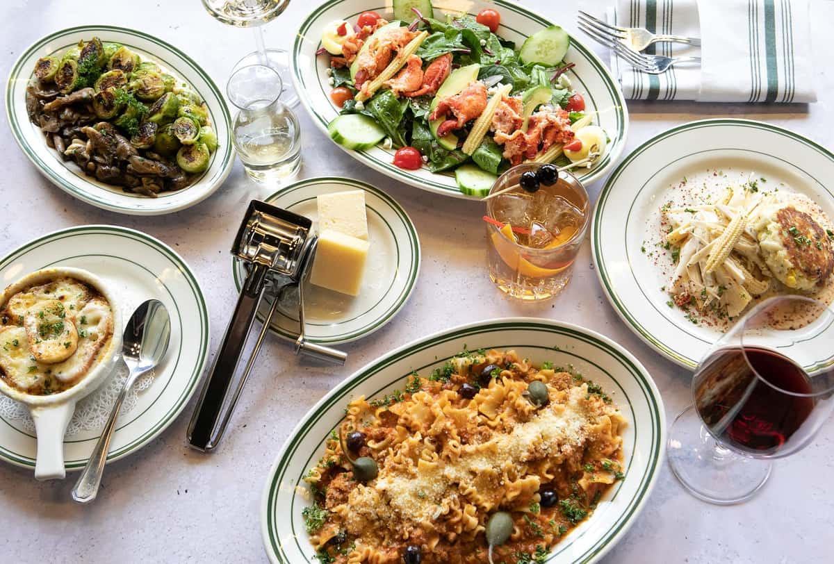 spread of dishes