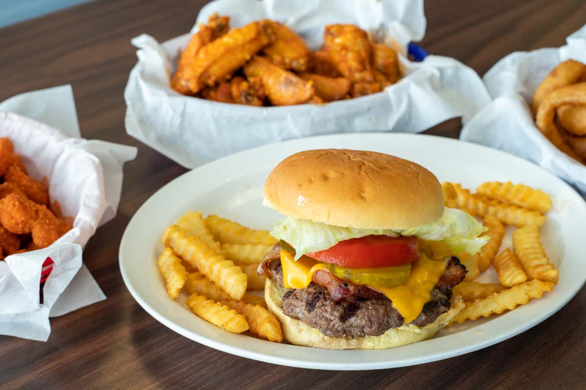 Burger and Wings
